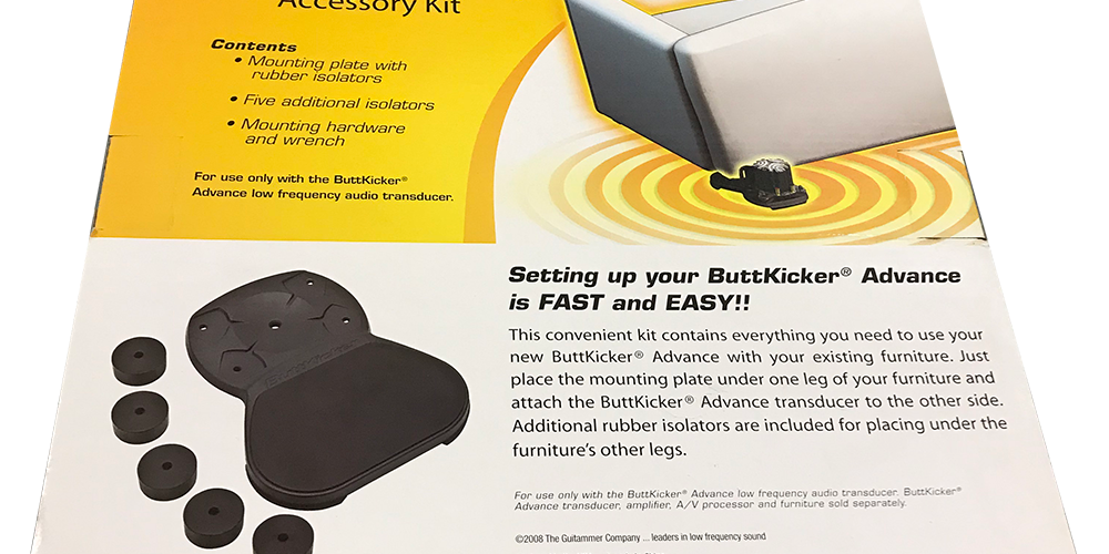 Couch/Chair Mounting Accessory Kit for ButtKicker Advance